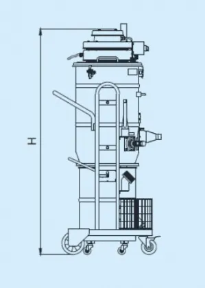 Взрывозащищенный вакуумный пылесос TEX3-E 1.2KW DS 35L